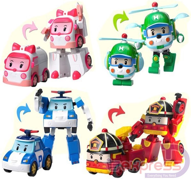 Robocar Poli Transformation Robot Car 4 In 1 