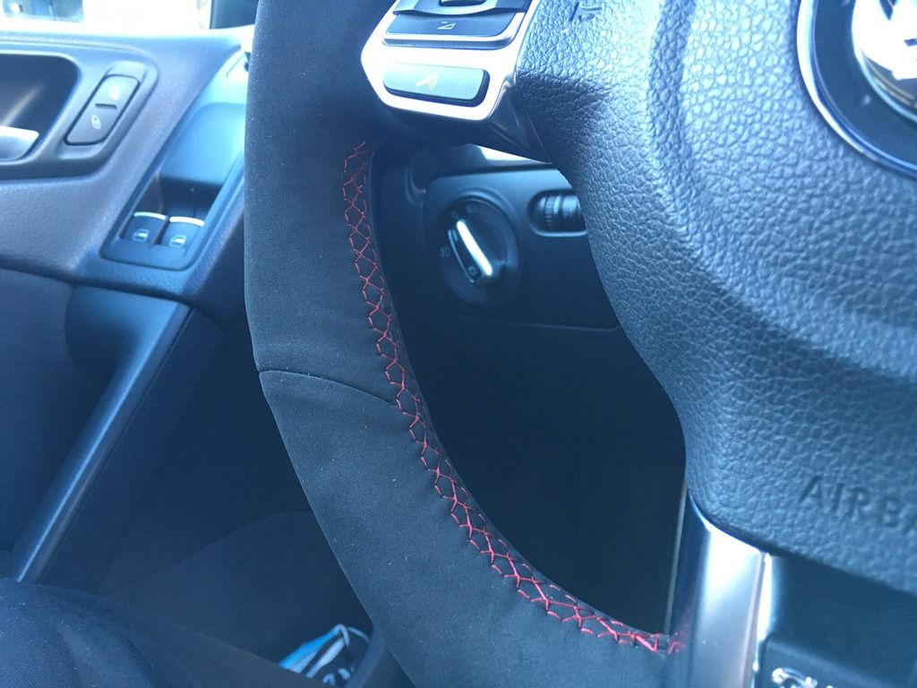 Alcantara steering wheel wrap VW GTI MKVI Forum / VW Golf R Forum