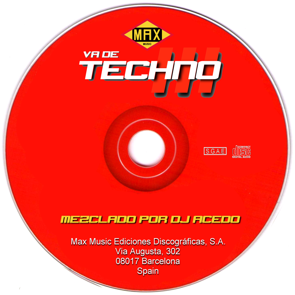 Va De Techno III - Mezclado Por Dj Acedo (2017) a 320 k CD_zpsmnickovb