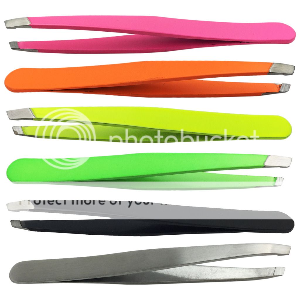 Stainless Steel Tweezers for Hair Eyebrow Plucker Nail Beauty Slanted ...